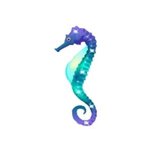 Aqua Twilight Seahorse